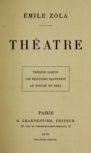 Cover of: Théâtre by Émile Zola
