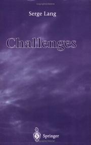 Cover of: Challenges by Serge Lang