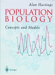 Cover of: Population Biology by A. Hastings, Alan Hastings