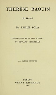 Cover of: Thérèse Raquin: a novel