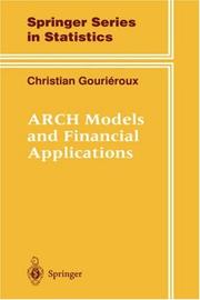 Cover of: ARCH models and financial applications | Christian Gourieroux