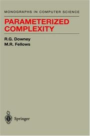 Cover of: Parameterized complexity