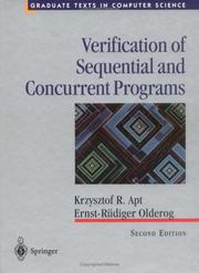 Cover of: Verification of sequential and concurrent programs