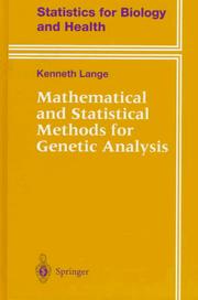 Cover of: Mathematical and statistical methods for genetic analysis