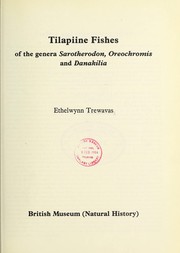 Cover of: Tilapiine fishes of the genera Sarotherodon, Oreochromis and Danakilia