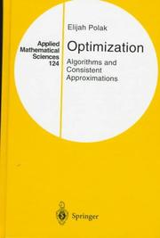 Cover of: Optimization by E. Polak, E. Polak