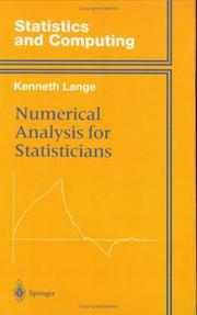 Cover of: Numerical analysis for statisticians