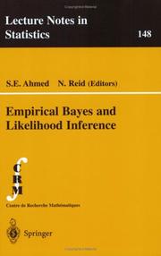 Cover of: Empirical Bayes and Likelihood Inference