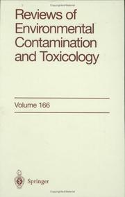 Cover of: Reviews of Environmental Contamination and Toxicology / Volume 166 (Reviews of Environmental Contamination and Toxicology)