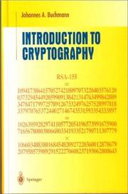 Cover of: Introduction to Cryptography