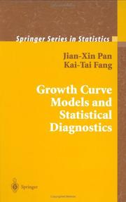 Growth curve models and statistical diagnostics