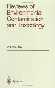 Cover of: Reviews of Environmental Contamination and Toxicology / Volume 167 (Reviews of Environmental Contamination and Toxicology) | George W. Ware