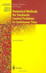 Cover of: Numerical methods for stochastic control problems in continuous time
