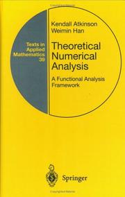 Cover of: Theoretical Numerical Analysis by Kendall Atkinson, Weimin Han