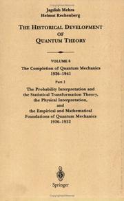 Cover of: The Historical Development of Quantum Theory by NONE