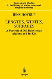 Cover of: Lengths, Widths, Surfaces