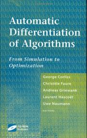 Cover of: Automatic Differentiation of Algorithms | 