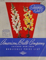 Cover of: Wholesale price list, summer 1945