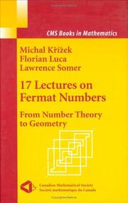 Cover of: 17 Lectures on Fermat Numbers