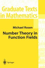 Cover of: Number Theory in Function Fields by Michael Rosen