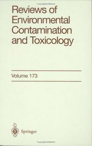 Cover of: Reviews of Environmental Contamination and Toxicology, Vol. 173