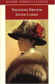 Cover of: Sister Carrie (Oxford World's Classics) by Theodore Dreiser