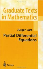 Cover of: Partial differential equations by Jürgen Jost