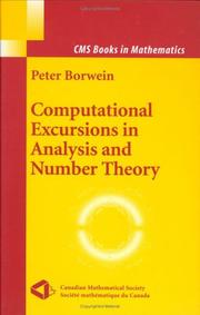 Cover of: Computational Excursions in Analysis and Number Theory