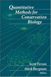 Cover of: Quantitative Methods for Conservation Biology