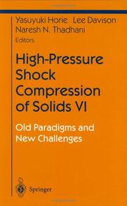 Cover of: High-Pressure Shock Compression of Solids VI (Shock Wave and High Pressure Phenomena)