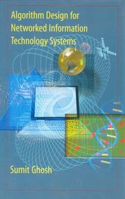 Cover of: Algorithm Design for Networked Information Technology Systems by Sumit Ghosh