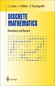 Cover of: Discrete Mathematics by Laszlo Lovasz, Jozsef Pelikan, Katalin L. Vesztergombi