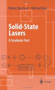 Cover of: Solid-State Lasers: A Graduate Text (Advanced Texts in Physics)