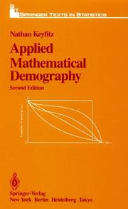 Cover of: Applied mathematical demography by Nathan Keyfitz, Nathan Keyfitz
