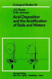 Cover of: Acid deposition and the acidification of soils and waters