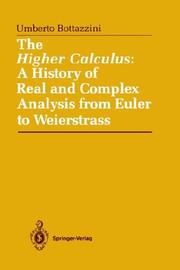 Cover of: The higher calculus by Umberto Bottazzini