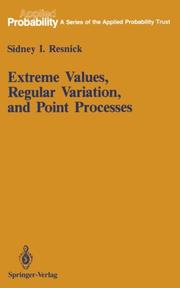 Cover of: Extreme values, regular variation, and point processes