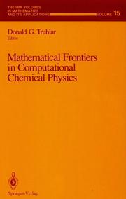 Cover of: Mathematical frontiers in computational chemical physics