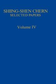 Cover of: Selected Papers by Shiing-shen Chern, Shiing-shen Chern