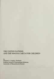 Cover of: The United Nations and the magna carta for children