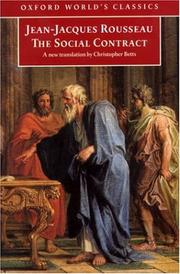 Cover of: The Social Contract by Jean-Jacques Rousseau