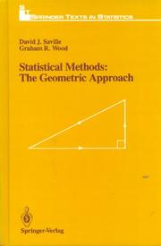 Cover of: Statistical methods by David J. Saville
