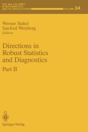 Cover of: Directions in Robust Statistics and Diagnostics: Part II (The IMA Volumes in Mathematics and its Applications)