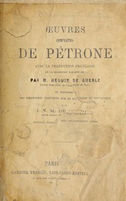 Cover of: Œuvres complètes de Pétrone by Petronius Arbiter