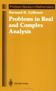 Cover of: Problems in real and complex analysis