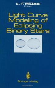 Cover of: Light curve modeling of eclipsing binary stars