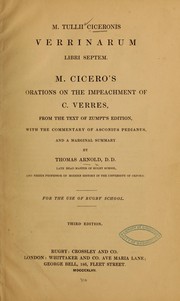 Verrinarum libri septem by Cicero