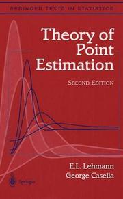 Theory of point estimation by E. L. Lehmann