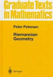 Cover of: Riemannian geometry by Petersen, Peter