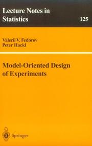 Cover of: Model-oriented design of experiments
